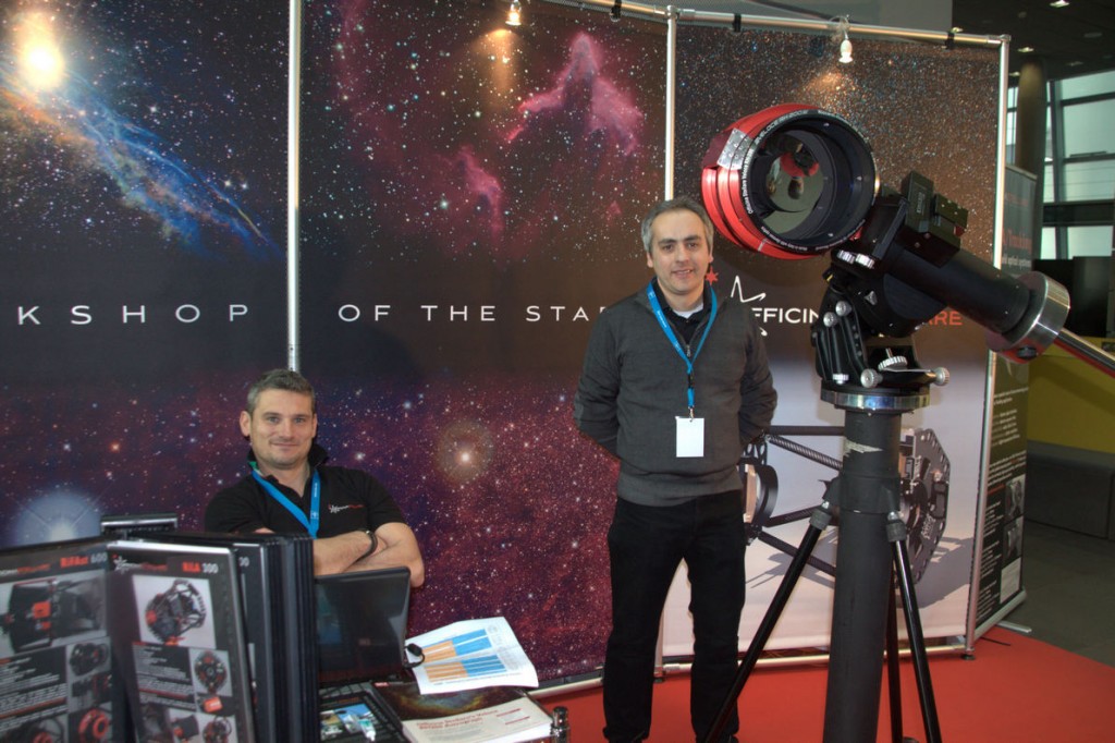 Gino Bucciol of Officina Stellare and Ivan Mariotti of 10micron at the Officina Stellare booth