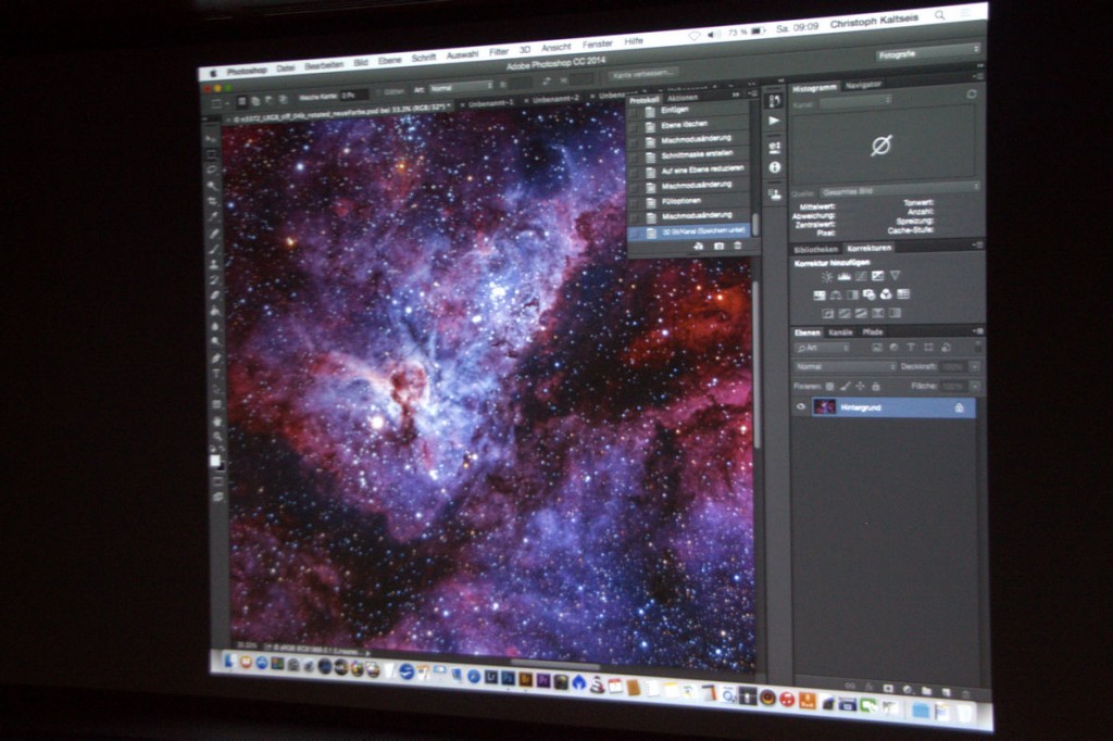 One shot from Christoph Kaltseis’s presentation