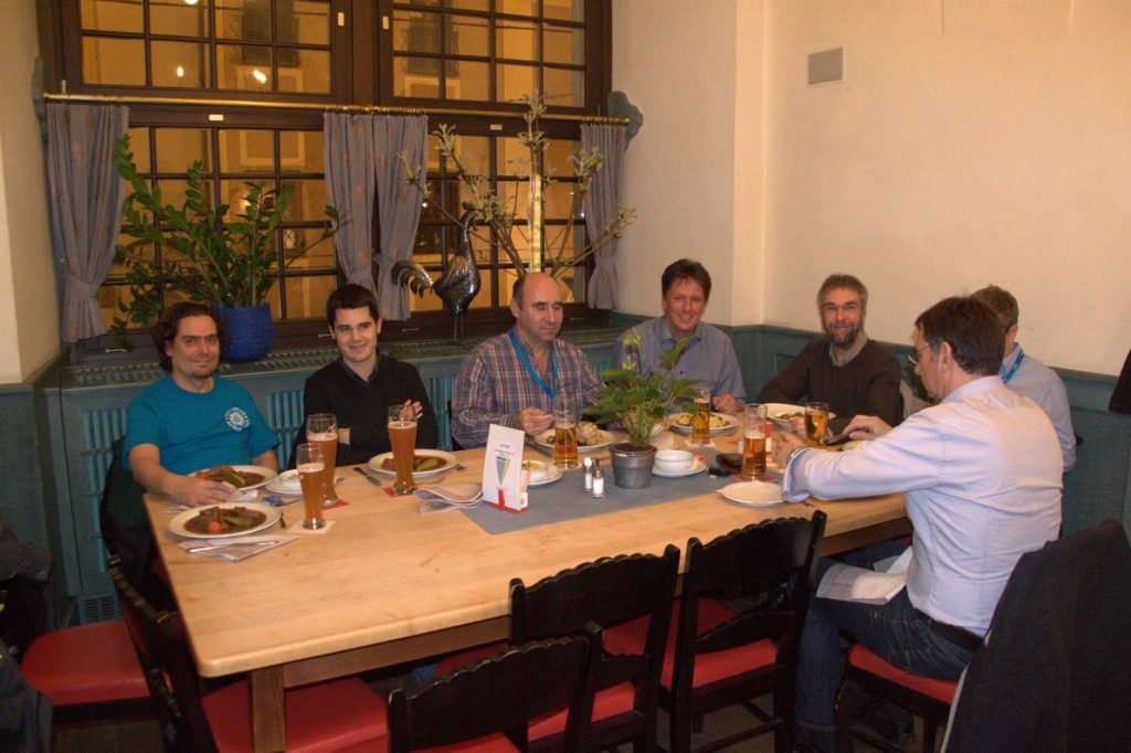Two shots from the conference dinner