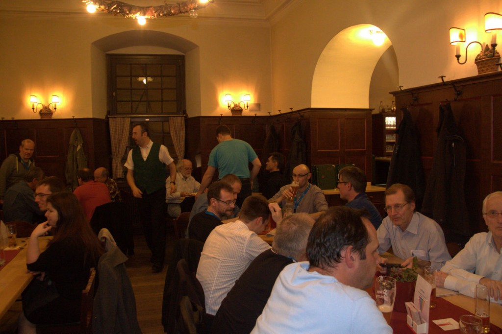 Two shots from the conference dinner