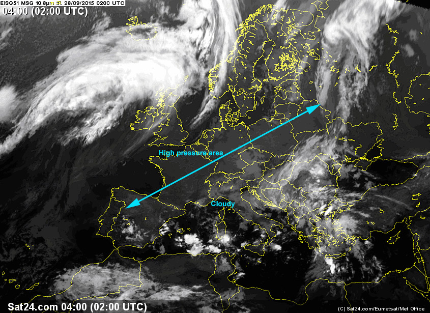 Satellite image for September 28th 2015