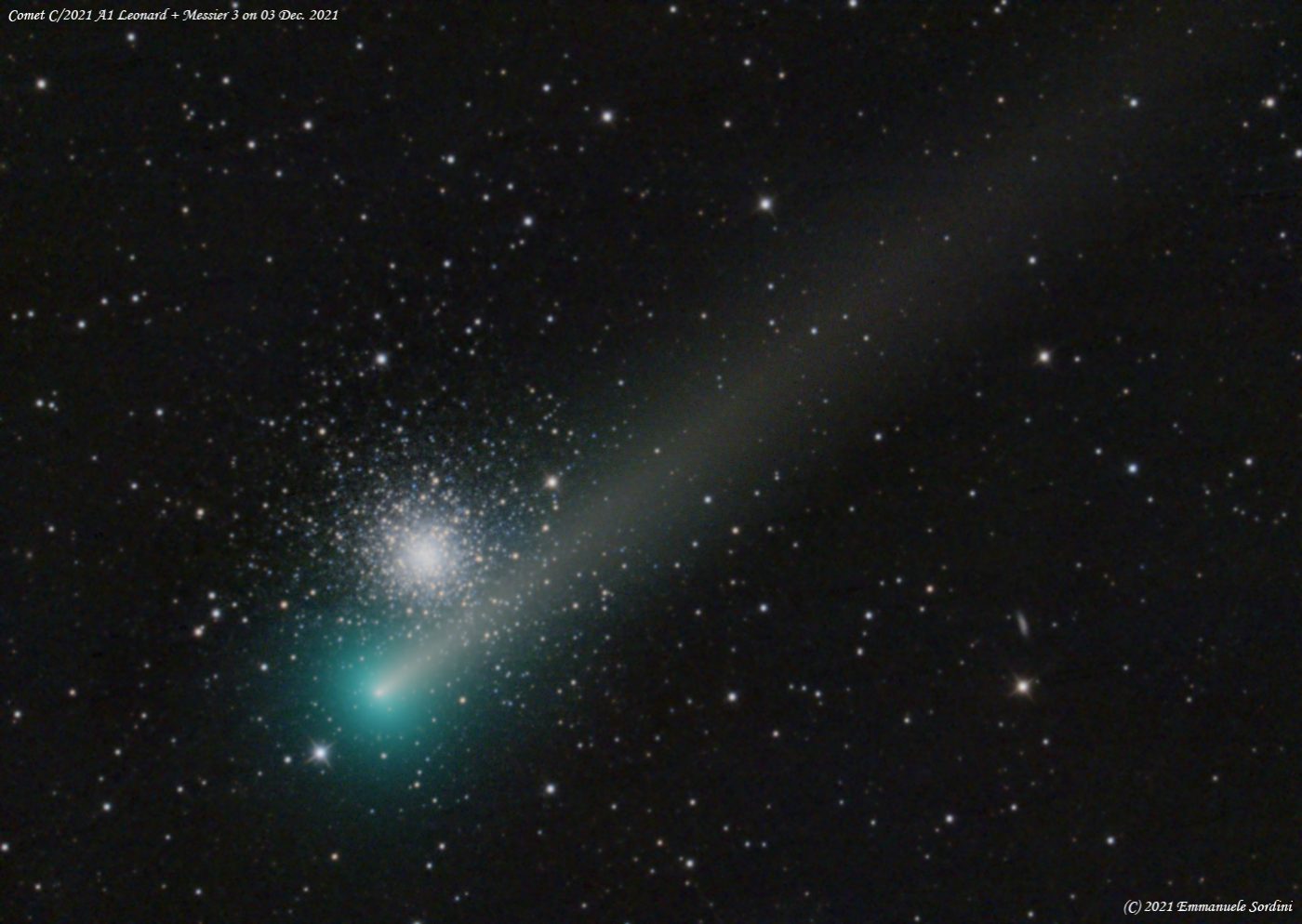 Comet C/2021 A1 Leonard + M3