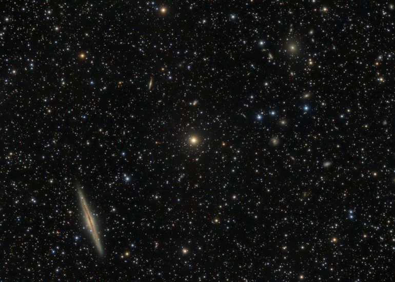 NGC 891 and Abell 347