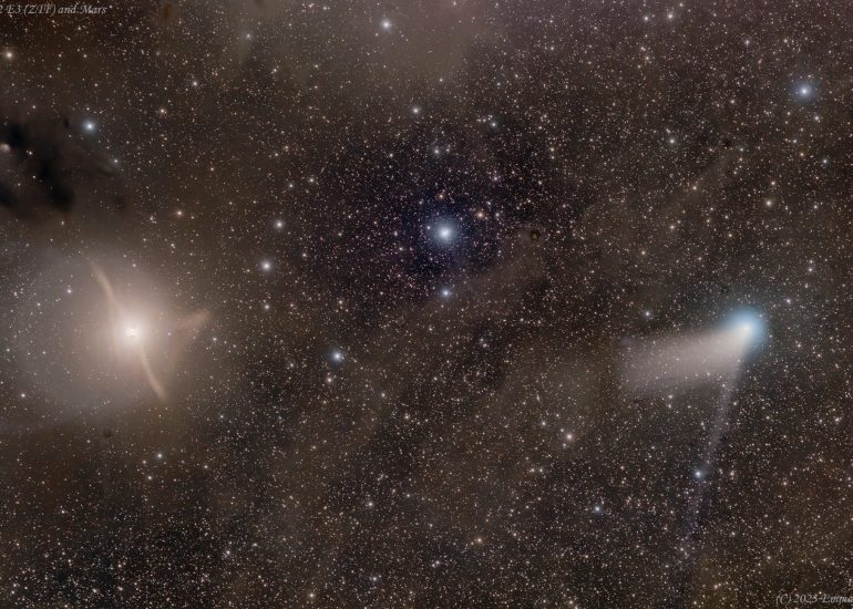 Mars and Comet C/2022 E3 (ZTF)