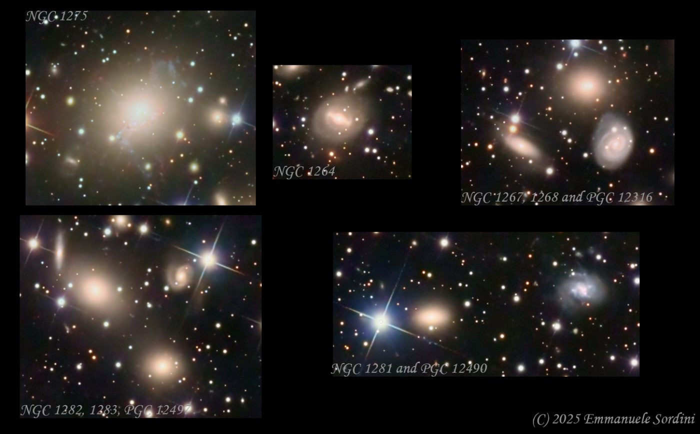 Abell426 Galaxy Cluster collage
