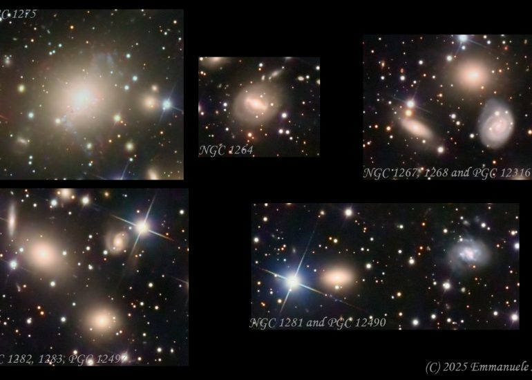 Abell426 Galaxy Cluster collage